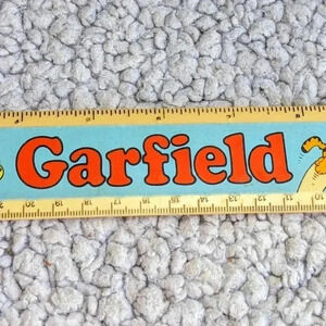Vintage 1978 Garfield‎ Ruler by Jim Davis, Retro Cartoon Collectible